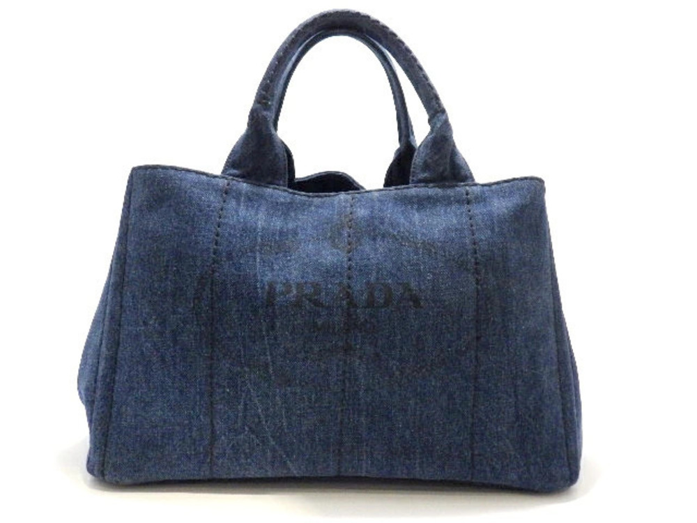 Prada Canapa Handbag Denim
